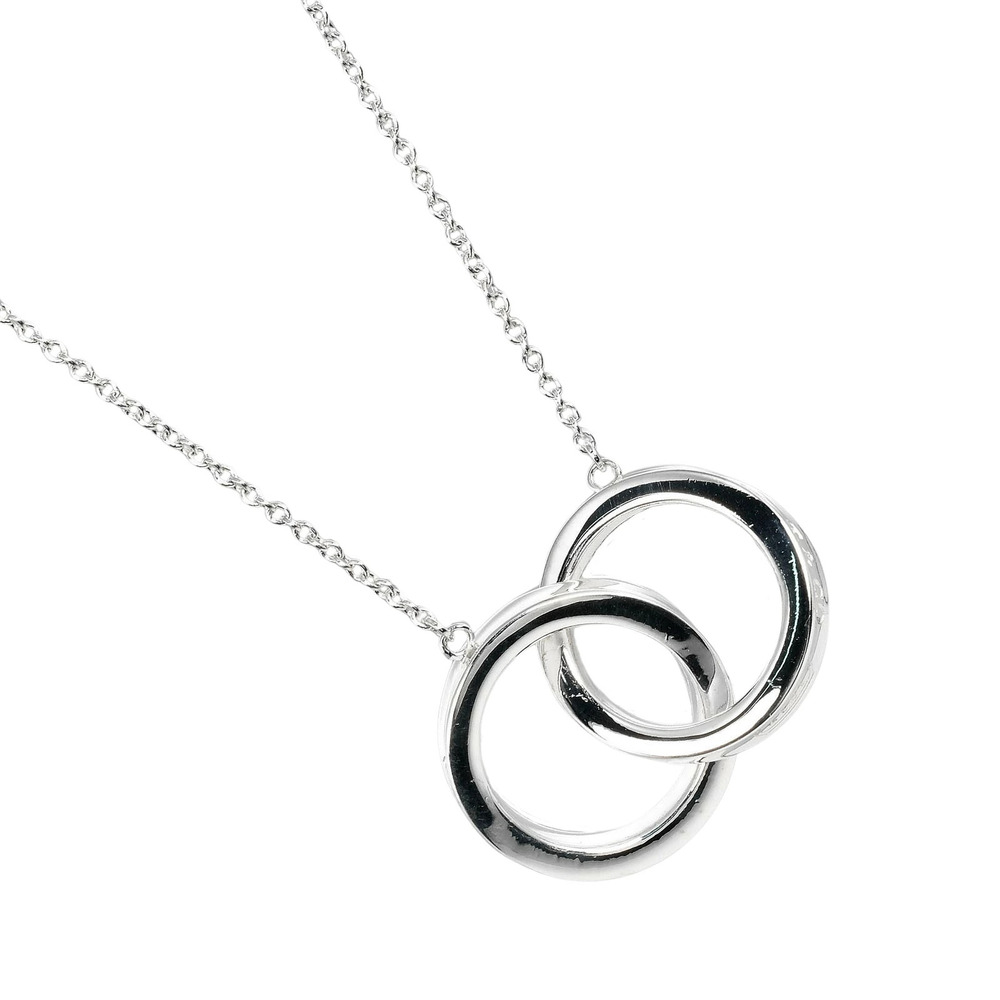 Tiffany Co Interlocking Circle Necklace Sterling Silver